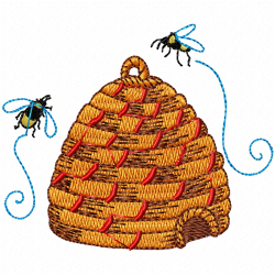 Bees Embroidery Design 4 Bees Embroidery Design 4